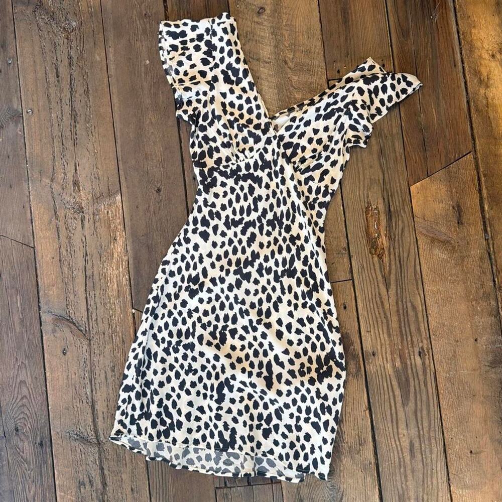 Rails gigi taupe spotted dress